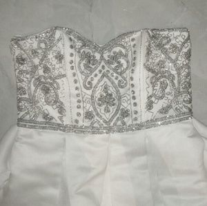 Parker Roxanne Beaded Gown High Low Dress NWT Sz 6